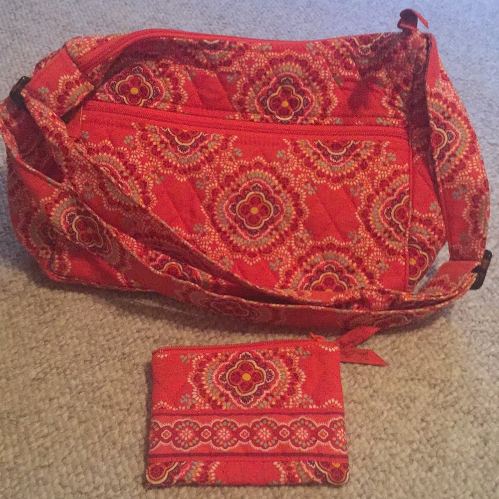 Vera Bradley cross body purse and coin purse